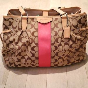 Coach signature stripe F28501 pink